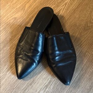 Jenni Kayne Black Leather Flats